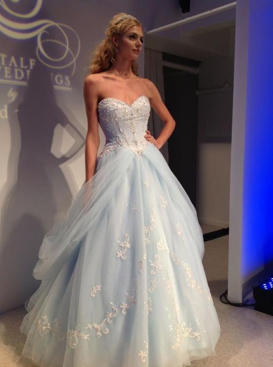 Blue-Cinderella-Wedding-Dress