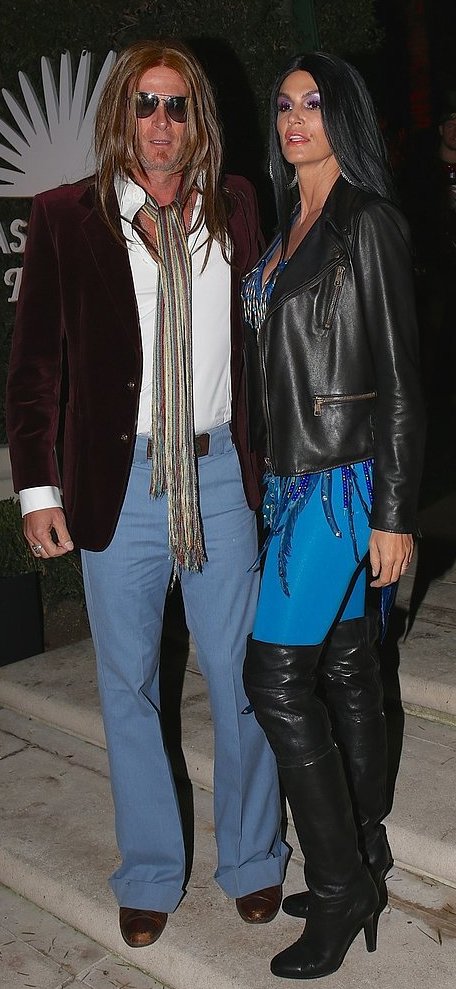 Cindy Crawford and Rande Gerber as Cher and Gregg Allman