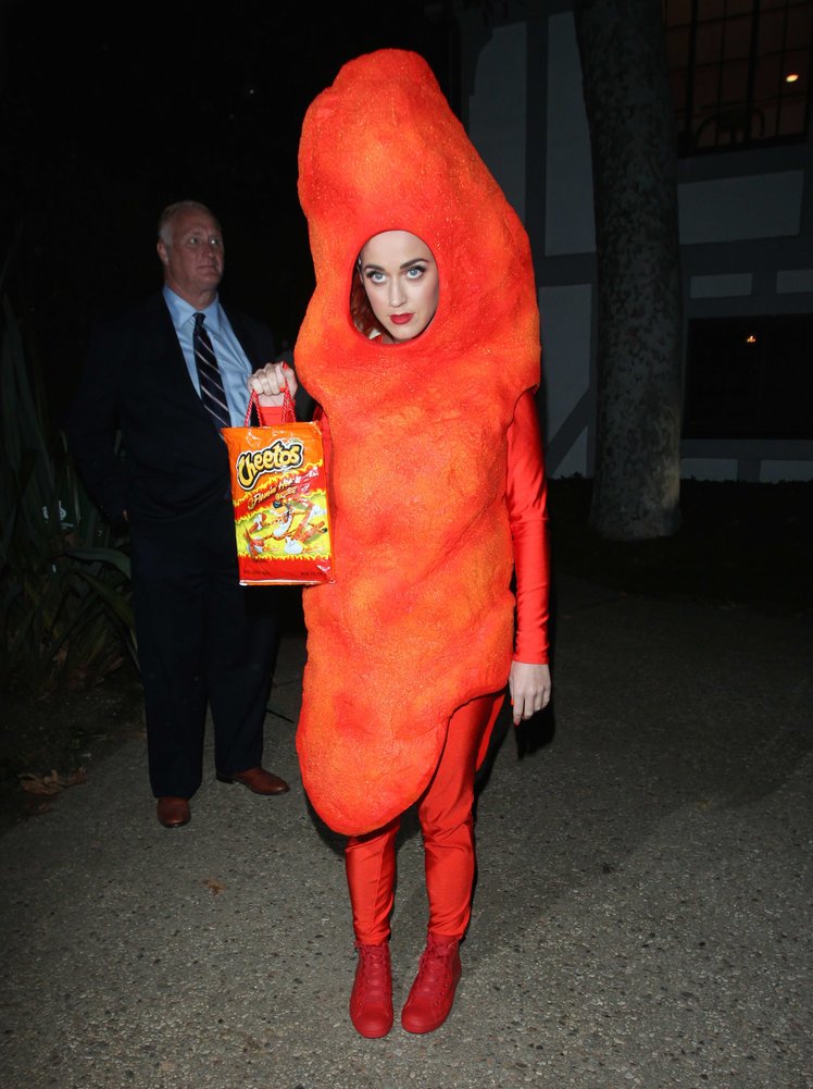 Katy Perry as a Flamin' Hot Cheeto