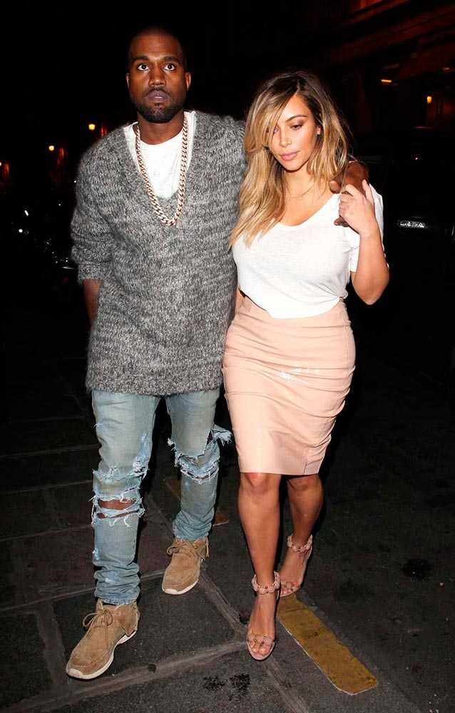 Kim Kardashian & Kanye West.