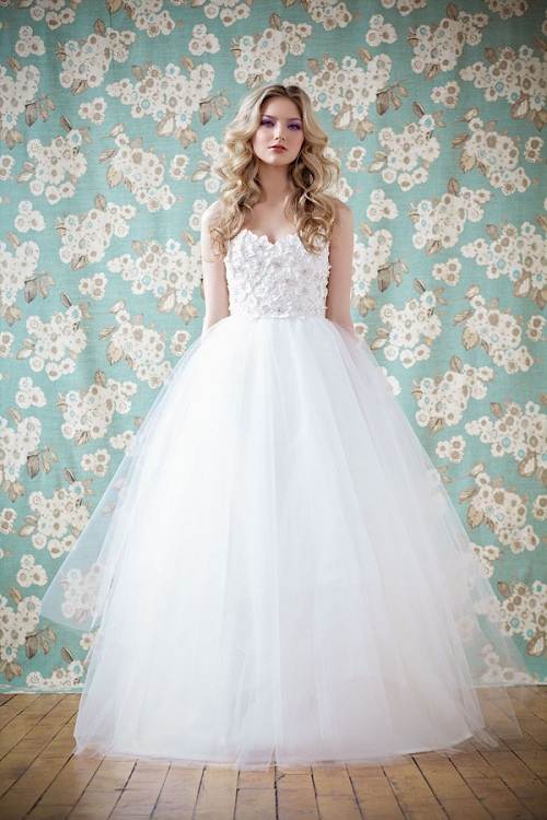 Simple-Cinderella-Wedding-Dress