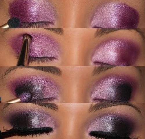 amazing-Pink-And-Purple-Smokey-Eye-Makeup-For-Evening