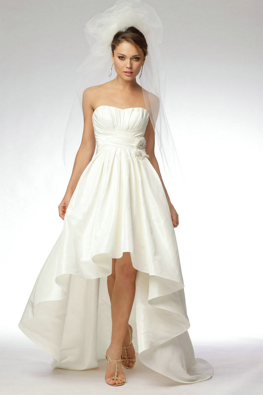 beautiful-taffeta-short-wedding-dress