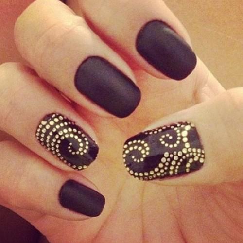 black-nail-art-design