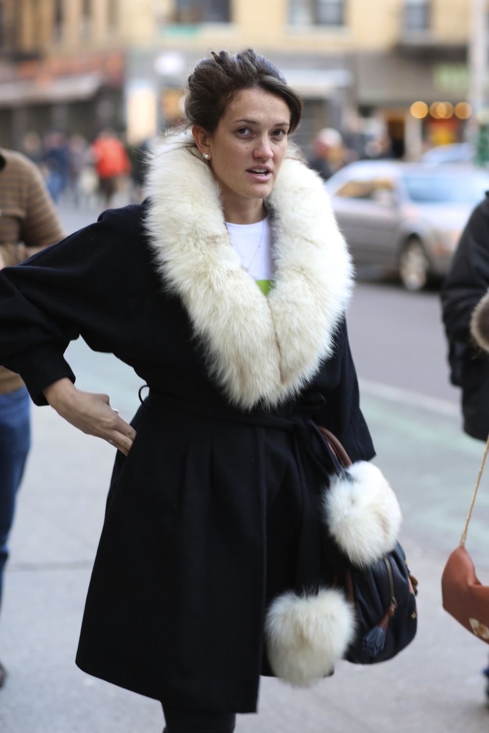 fur street fashion.