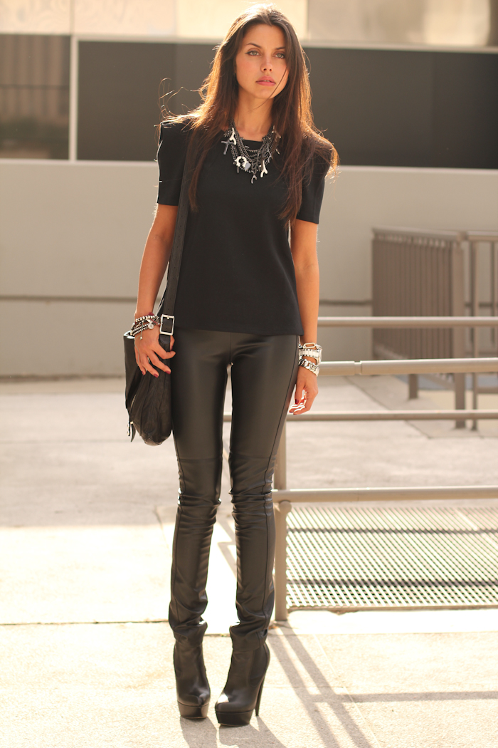 leather pant style