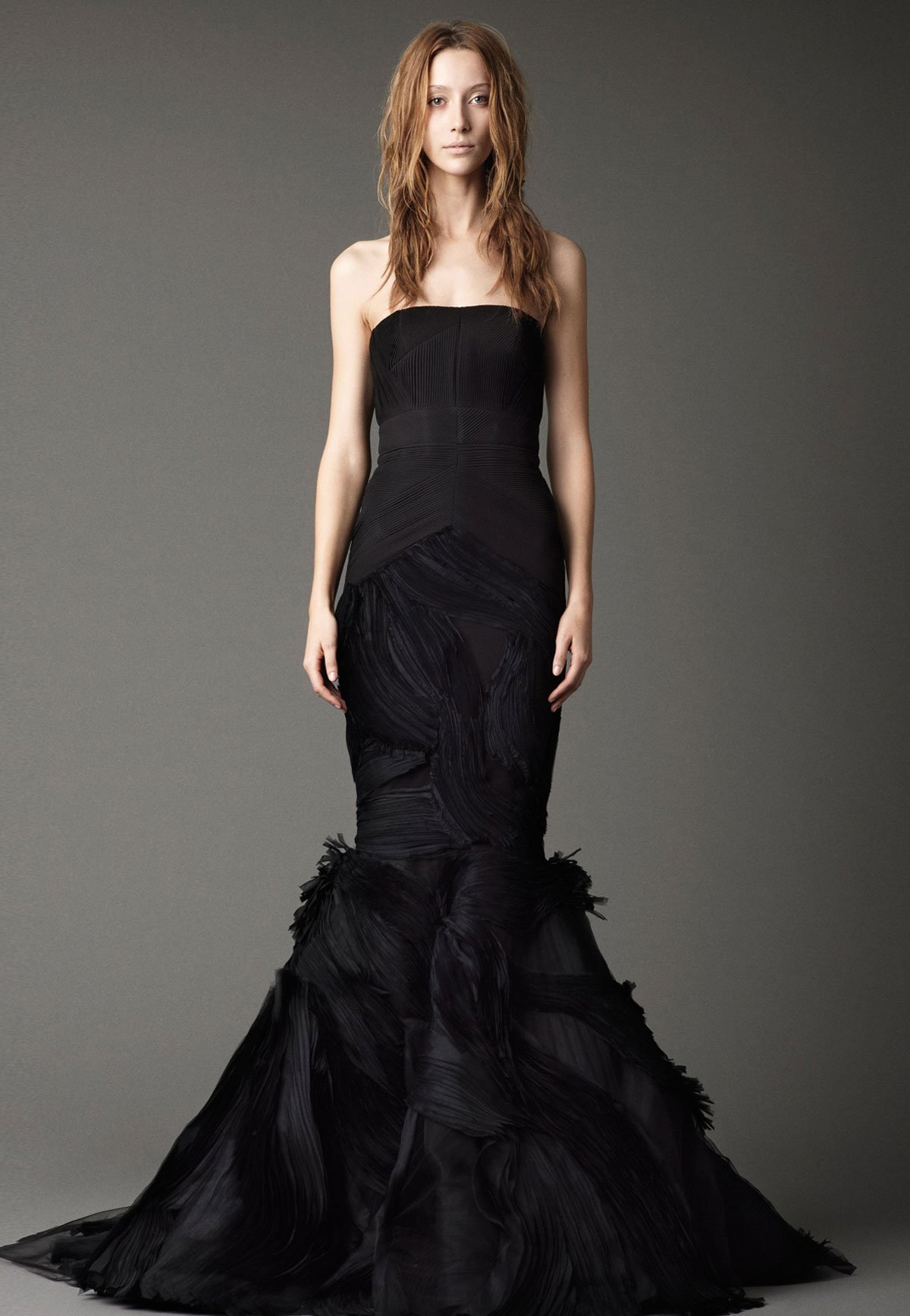 plain black dress for wedding