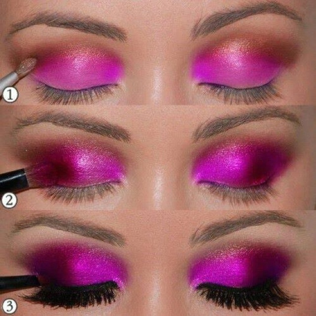 pink smokey eyes makeup