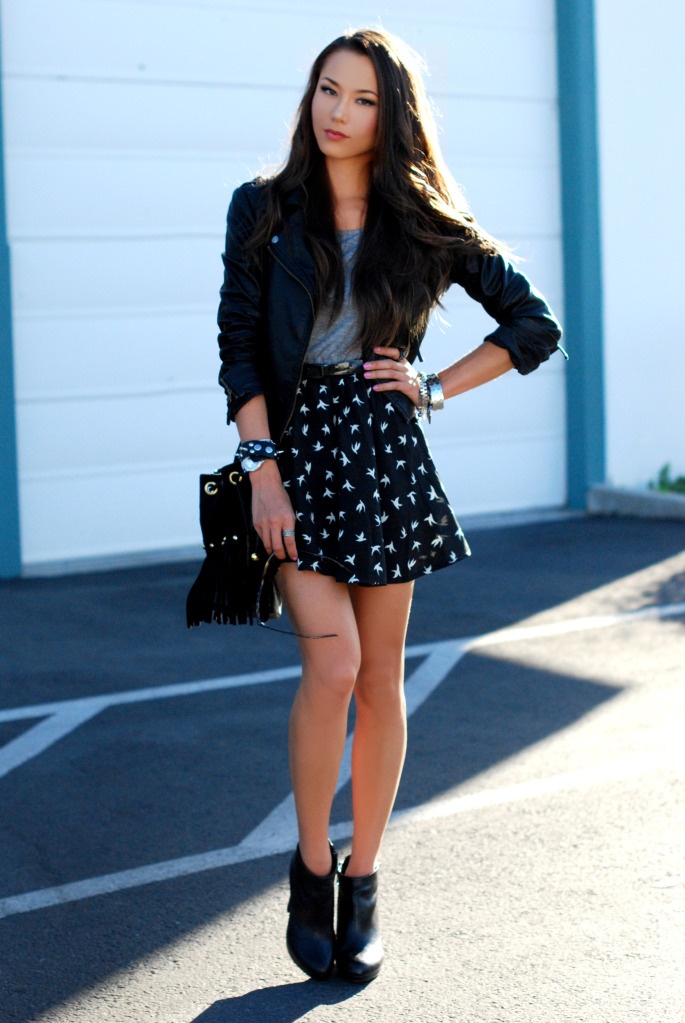 short skirts and boot