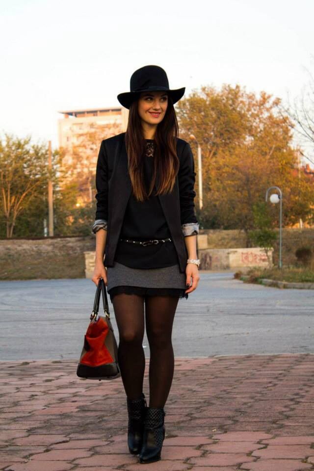 winter skirt outfits.