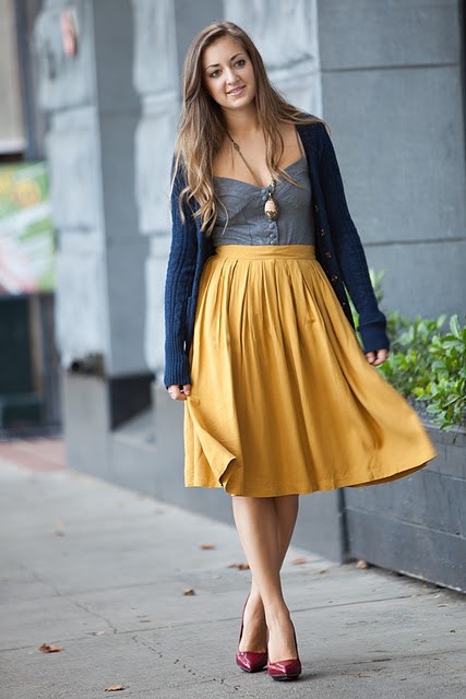 Amazing Midi Skirt Outfits