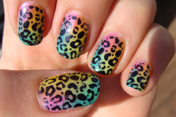 Colorful-Leopard-Print-Nails
