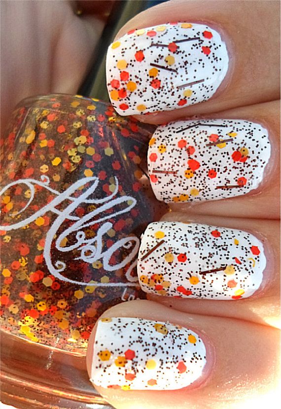 Fall-Nails-with-Glitter