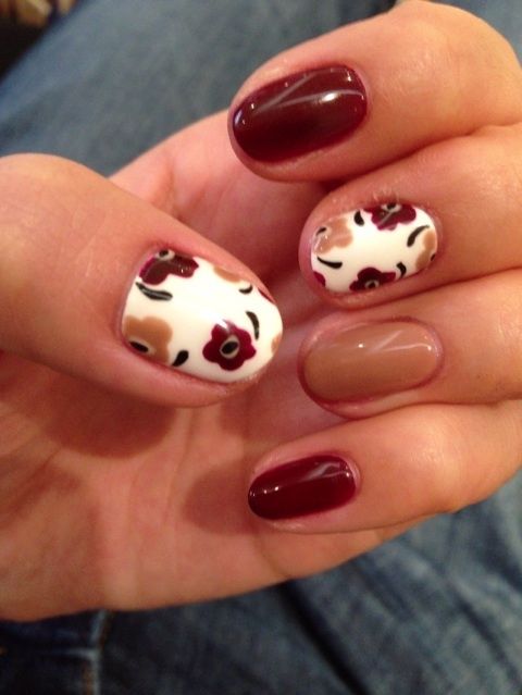 Floral-Nails-for-Autumn
