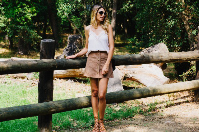 White-Top-with-Suede-Button-Down-Skirt