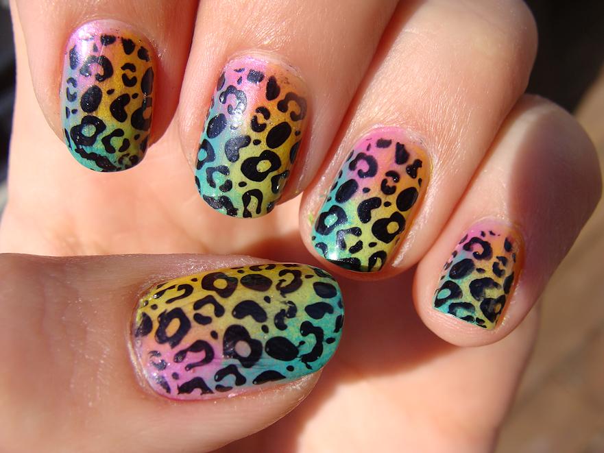 rainbow_leopard_nails