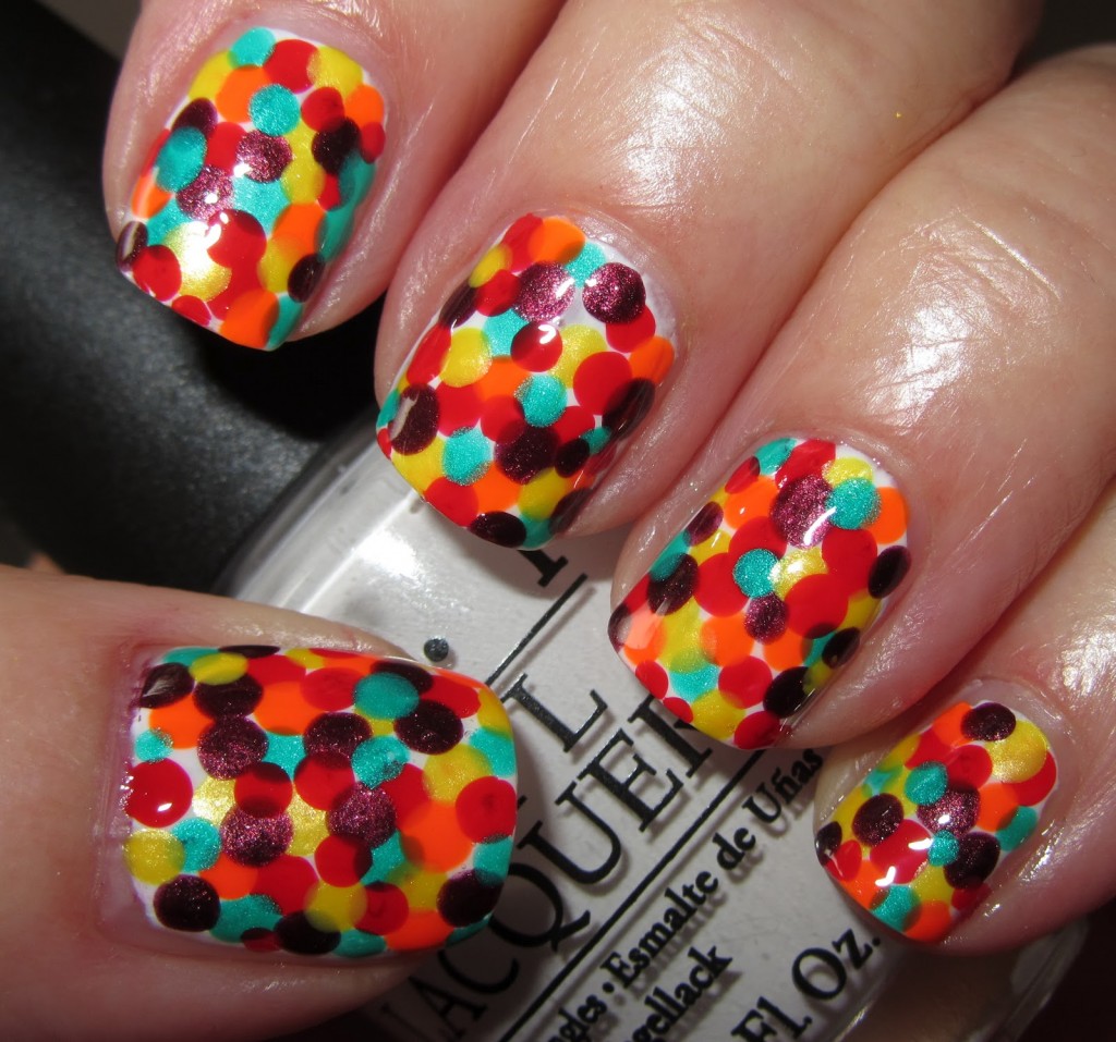 Bright-polka-dot-nails