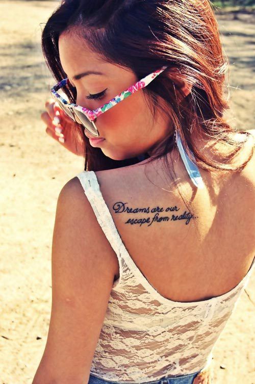 Claasy Inspirational Quote Tattoos