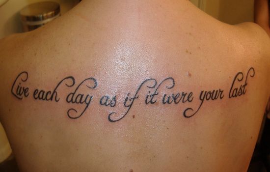Nice Inspirational Quote Tattoos