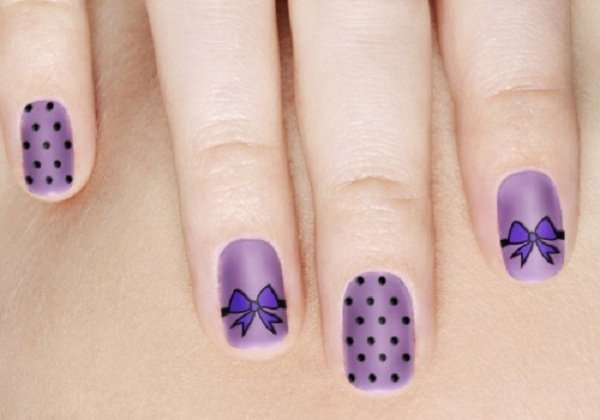 Purple-Polka-Dot-Nail-Design