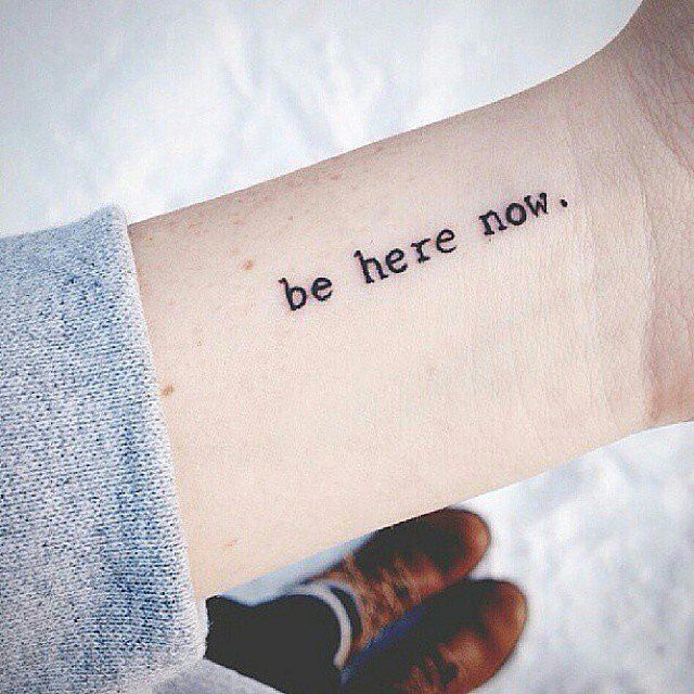 Simple Inspirational Quote Tattoos