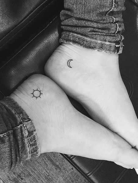 Sun-and-Moon-Ankle-Tattoos