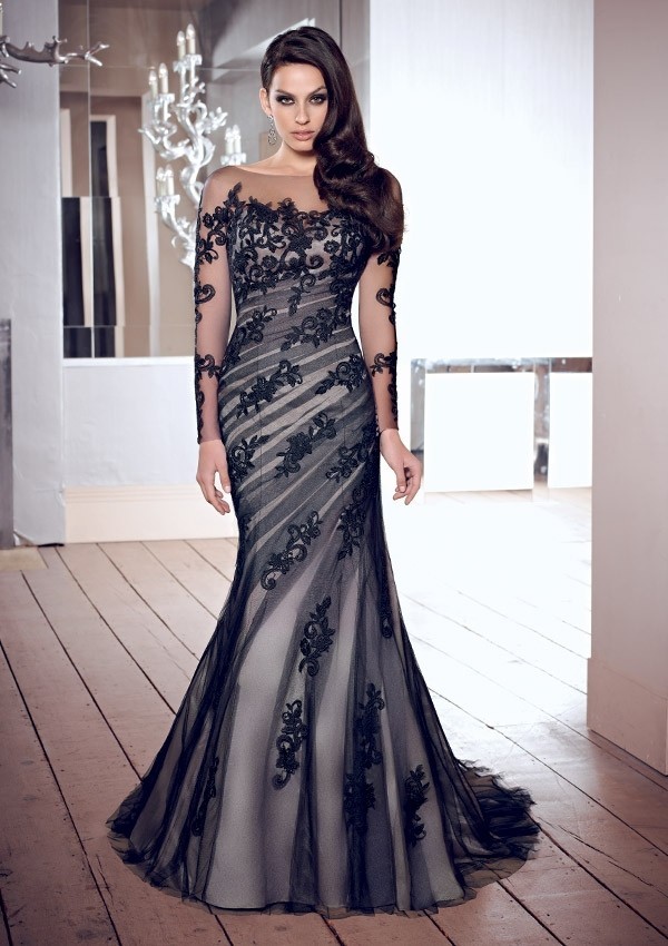 trumpetmermaid_square_long_sleeves_embroidery_applique_tulle_evening_dress