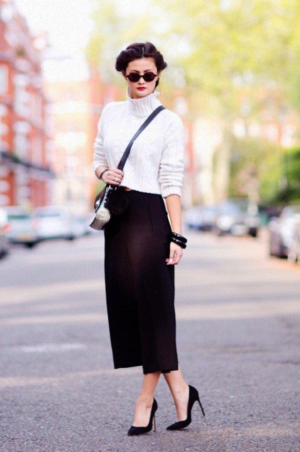 Classy culottes outfit
