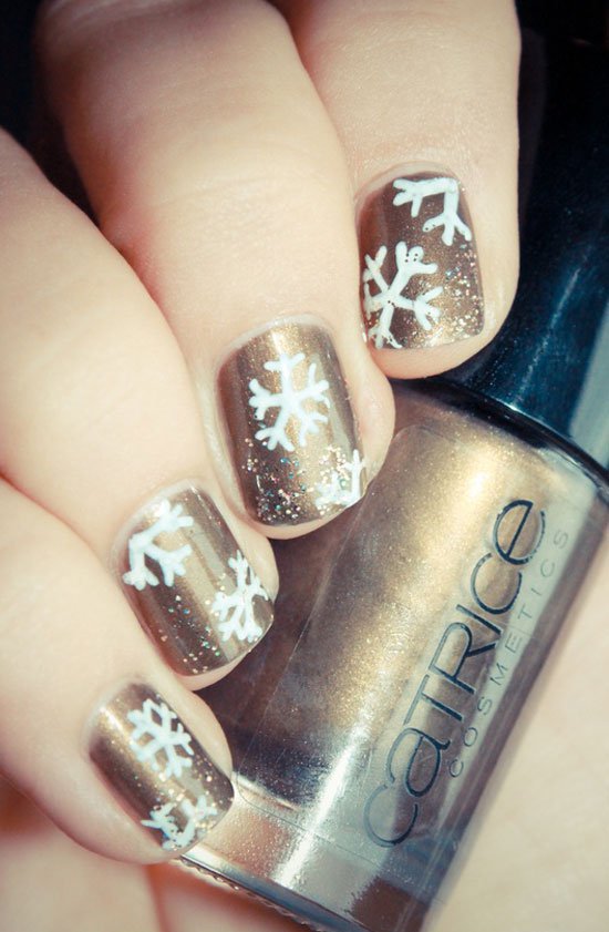 Lovely Winter Nail Art