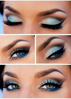 Sky Blue Eye Makeup