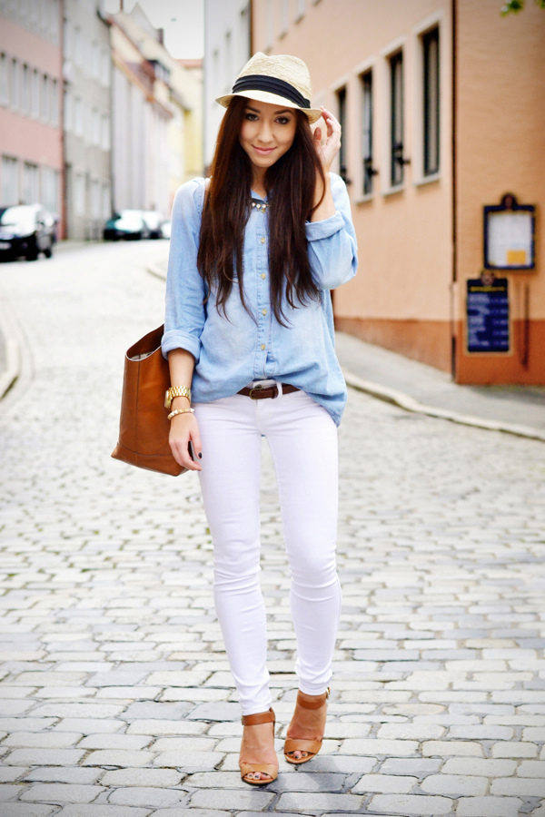 Stylish-Outfit-Ideas-with-Denim-Shirt