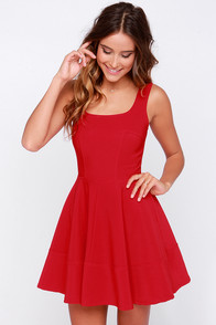 Trendy Red Dress