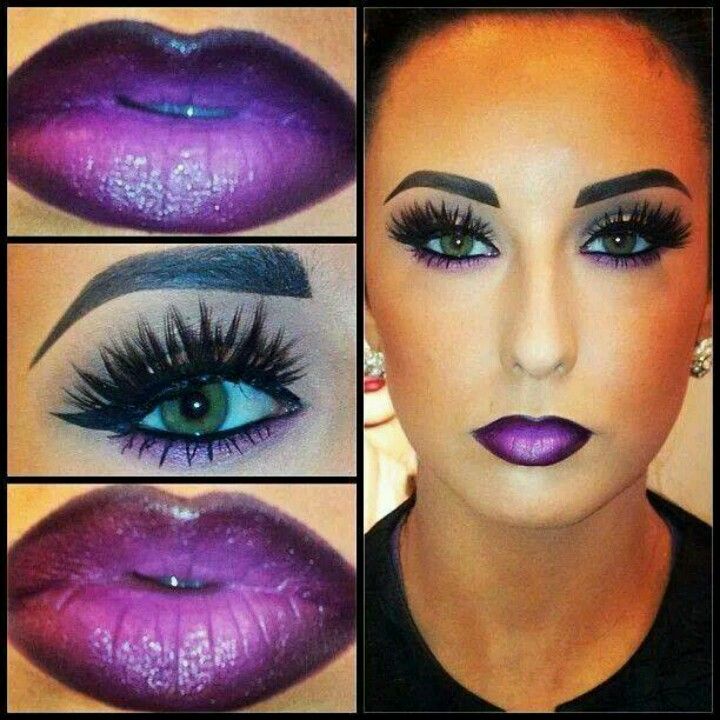 Violet Ombre Makeup