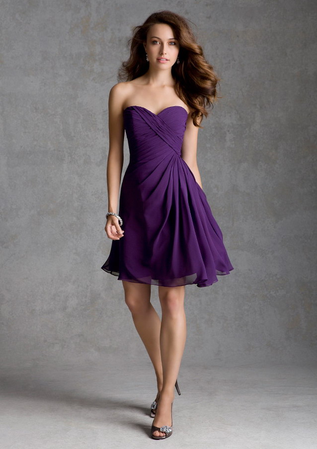 short-purple-bridesmaid-dress