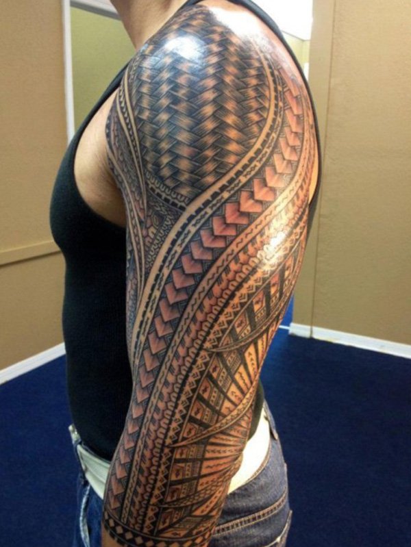 tribal-tattoo-sleeve-tattoo