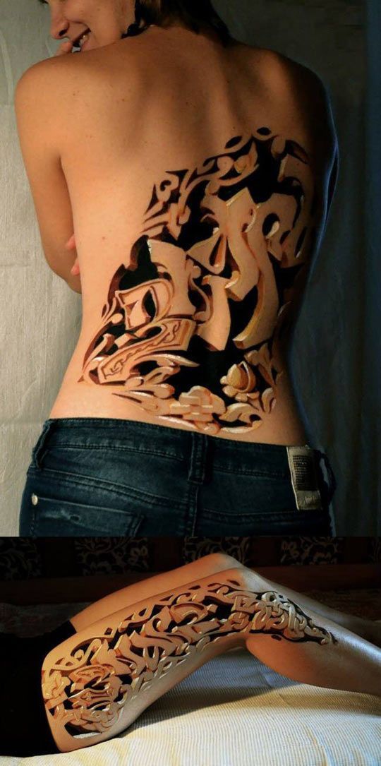 Amazing 3d tattoo designs