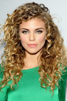 Classy long curly hairstyles