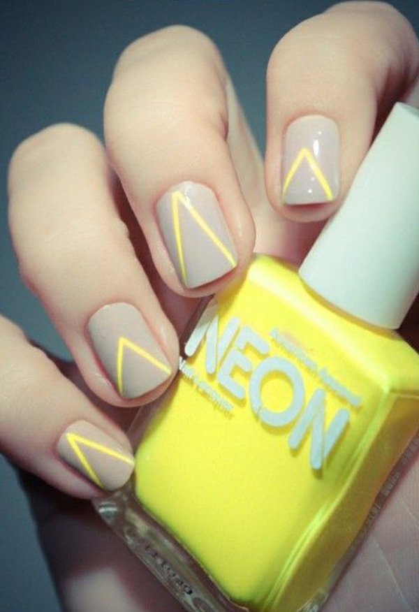 Gray-with-yellow-nail
