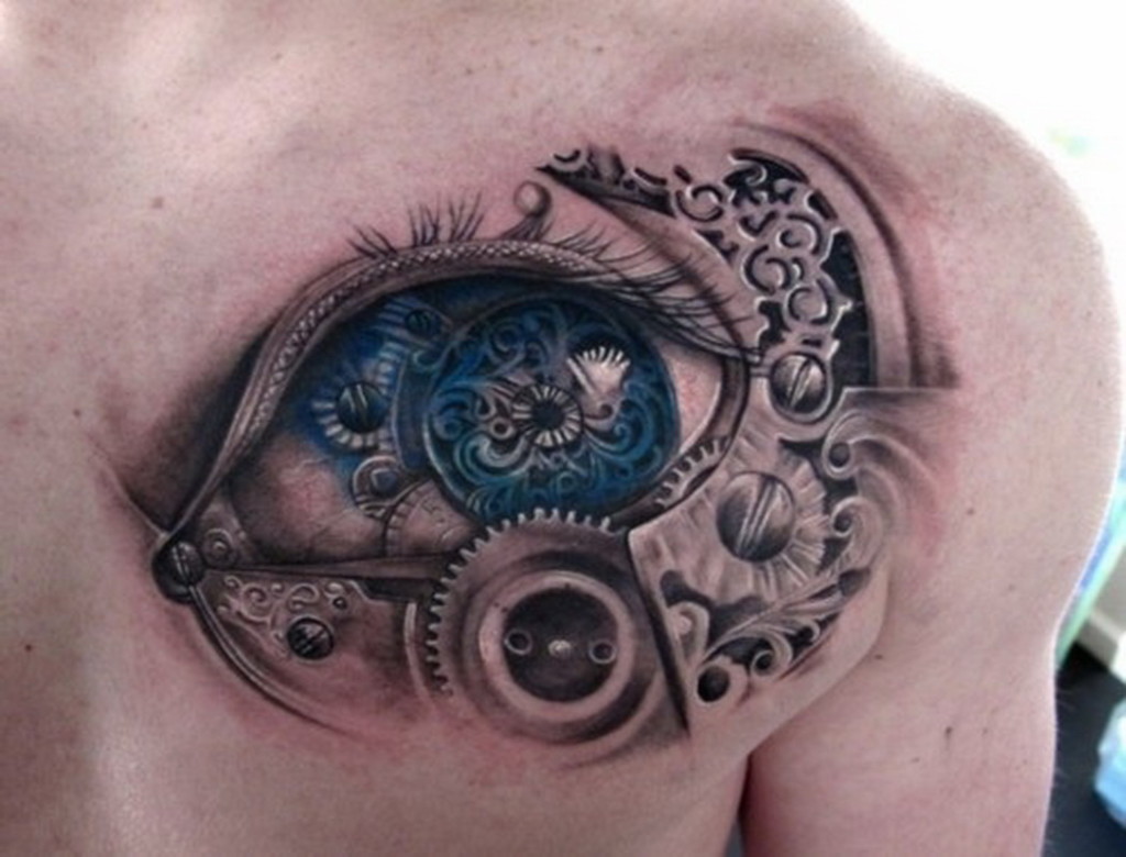 best-3d-tattoo-designs-free-on-arm-eye-on-chest
