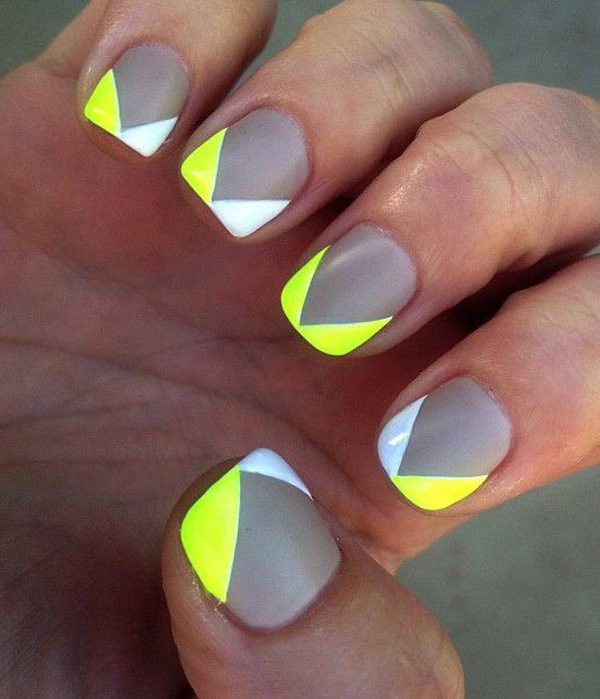 gray-and-neon-nail