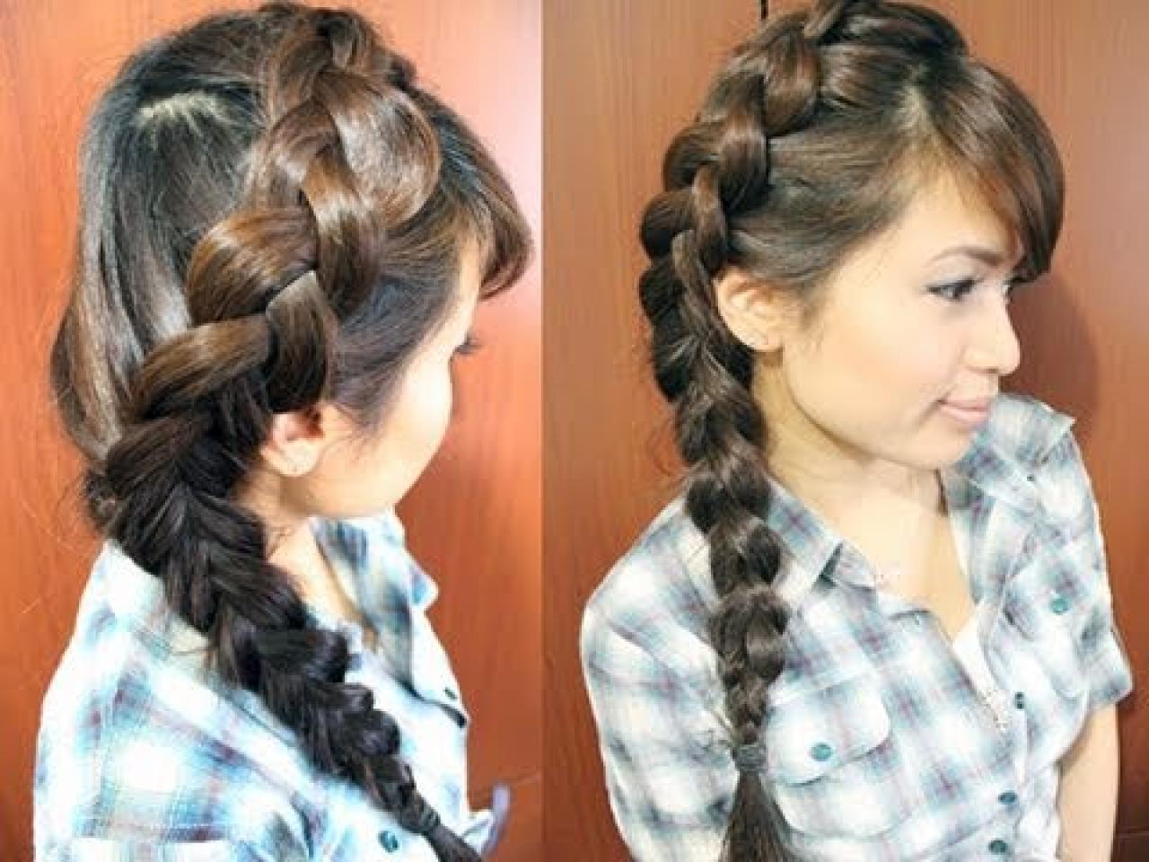 Easy-and-braided-hair-style-for-Long-Hair