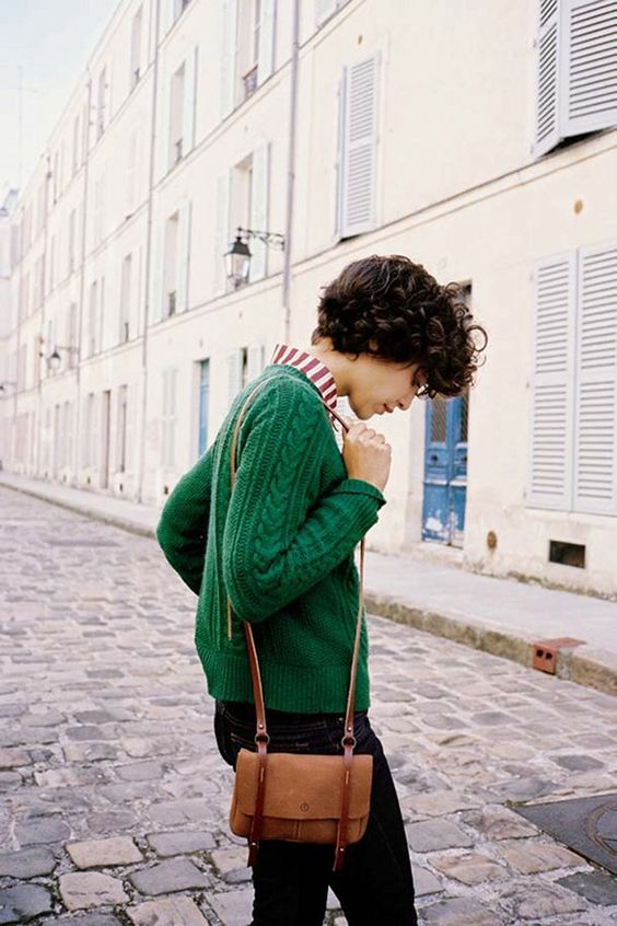 Green-Sweater-and-Strip-Shirt