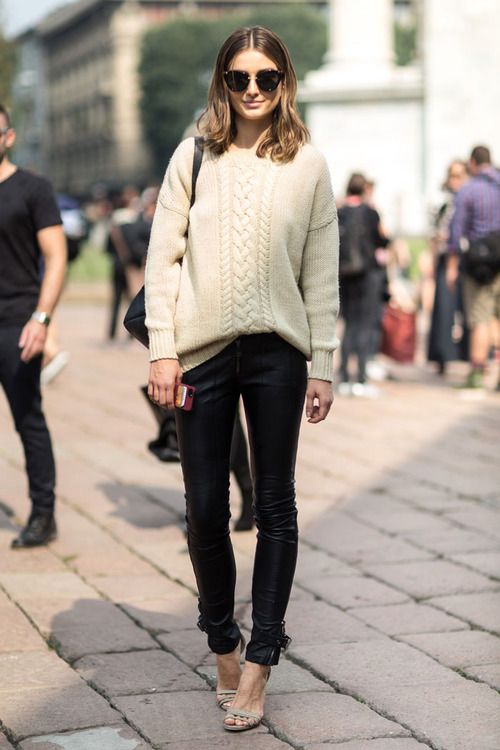 White-Sweater-and-Black-Leggings