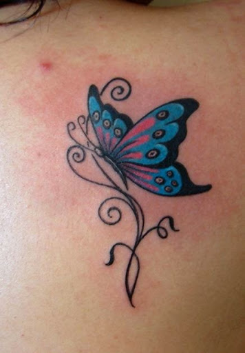 butterfly tattoos tribal art