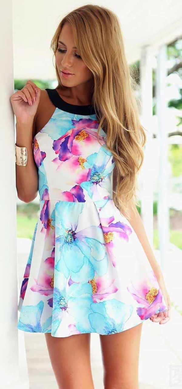Floral Halter Dress