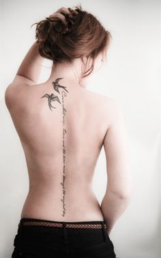 Gorgeous Spine Tattoos