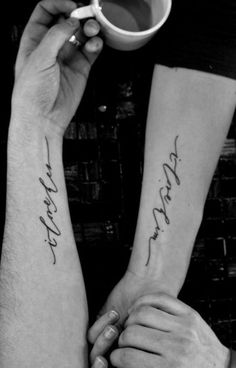 Lovely Couple Tattoos