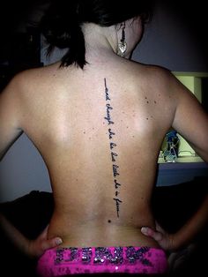 Lovely Spine Tattoos