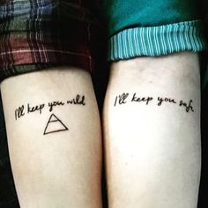 Lovely matching tattoos