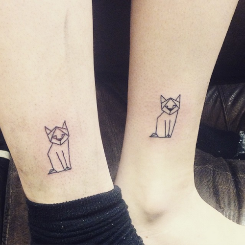 Small cat Ankle tattoos